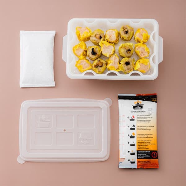 Self-heating pouch